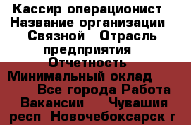 Кассир-операционист › Название организации ­ Связной › Отрасль предприятия ­ Отчетность › Минимальный оклад ­ 33 000 - Все города Работа » Вакансии   . Чувашия респ.,Новочебоксарск г.